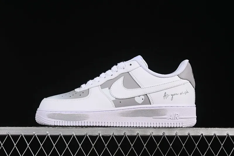 All Categories Nk Air Force 1 Air Force Series Nk Air Force 1 Low Air Force Low Nike Air Force 1'07 Low Official Popular Customization Two-Dimensional Theme White Gray Inkjet Air Force 1 Low-top Casual Sneakers CW2288-111